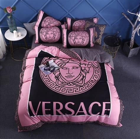 young versace blanket|Versace style bedroom set.